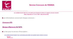 Desktop Screenshot of concours.ensea.fr
