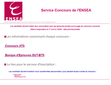Tablet Screenshot of concours.ensea.fr