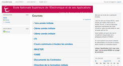 Desktop Screenshot of moodle.ensea.fr